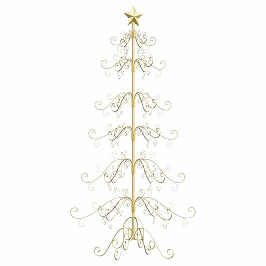 Albero di Natale in metallo con supporto-Decorazioni natalizie Oro 180 cm 885233
