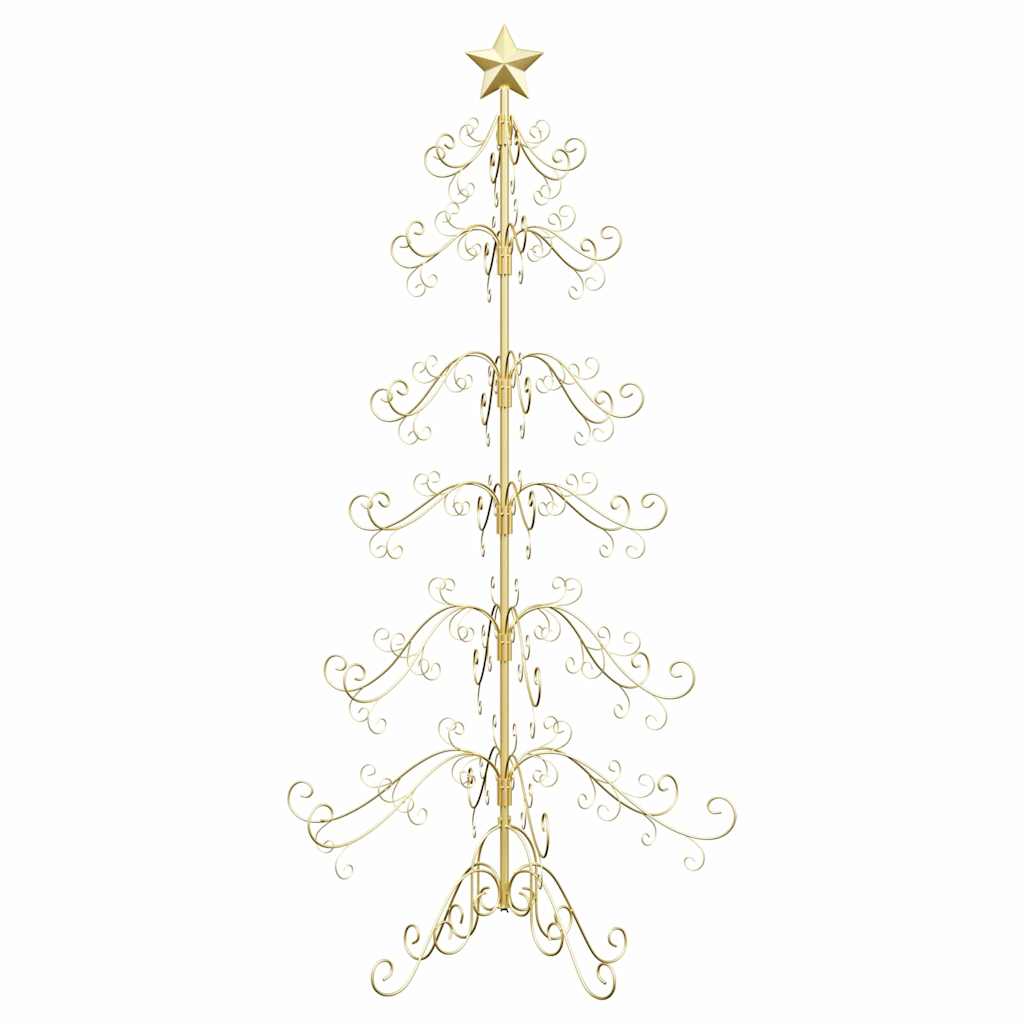 Albero di Natale in metallo con supporto-Decorazioni natalizie Oro 180 cm 885233