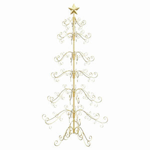 Albero di Natale in metallo con supporto-Decorazioni natalizie Oro 180 cm 885233
