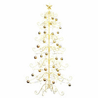Albero di Natale in metallo con supporto-Decorazioni natalizie Oro 180 cm 885233