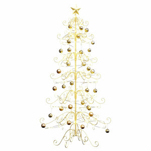 Albero di Natale in metallo con supporto Oro 180 cm 42019184