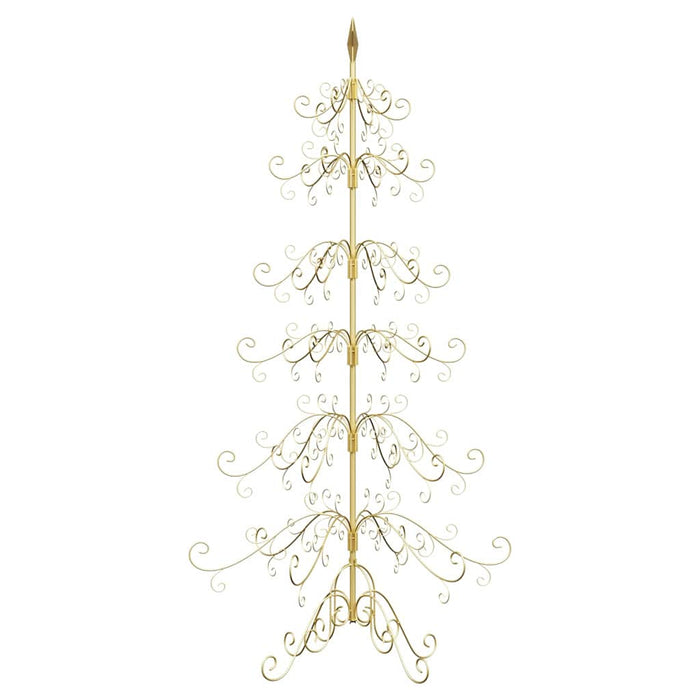 Albero di Natale in metallo con supporto-Decorazioni natalizie Oro 180 cm 885233