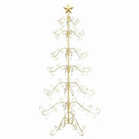 Albero di Natale in metallo con supporto Oro 215 cm 42019185