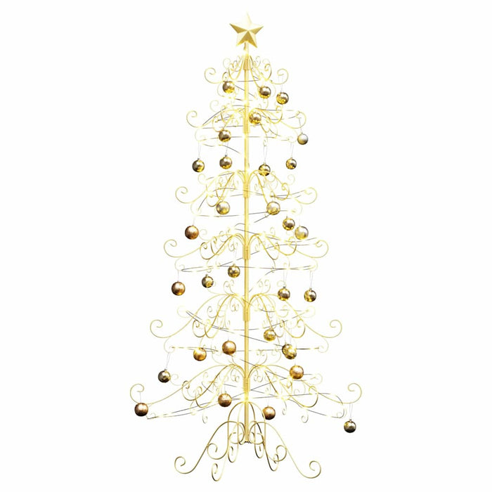 Albero di Natale in metallo con supporto Oro 215 cm 42019185