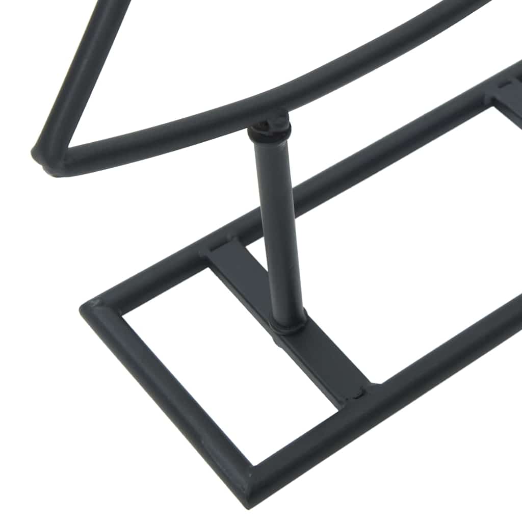 Albero di Natale in metallo con supporto-Decorazioni natalizie Nero 60 cm Acciaio 654740