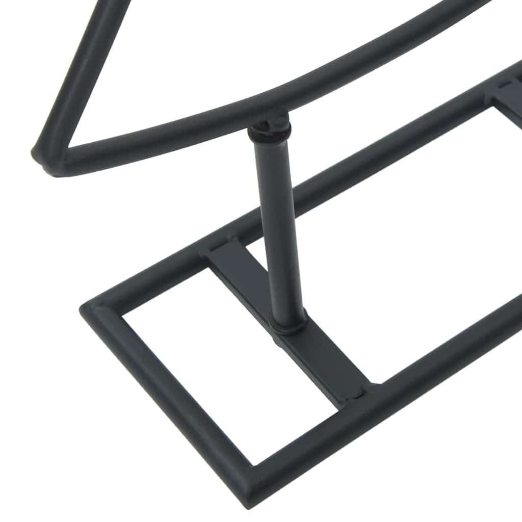 Albero di Natale in metallo con supporto Nero 150 cm Acciaio 42019189