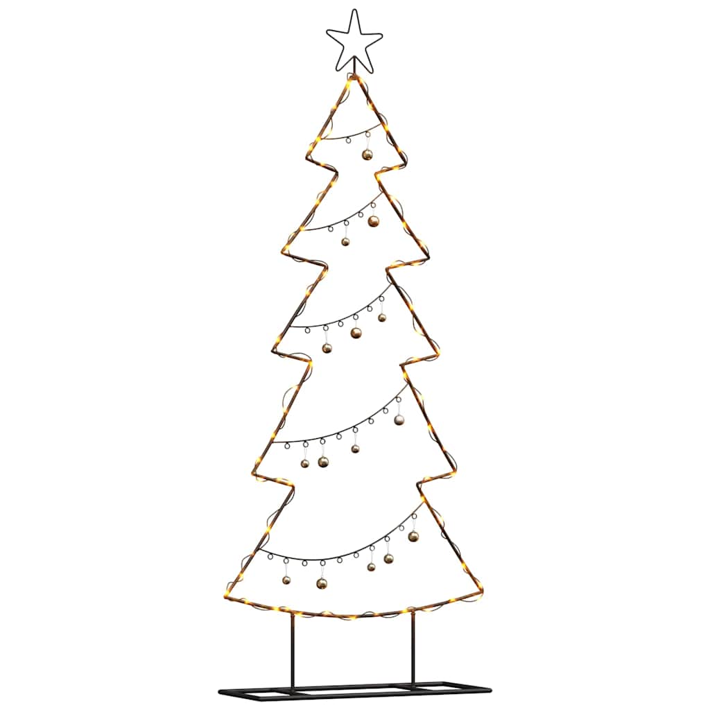 Albero di Natale in metallo con supporto Nero 150 cm Acciaio 42019189