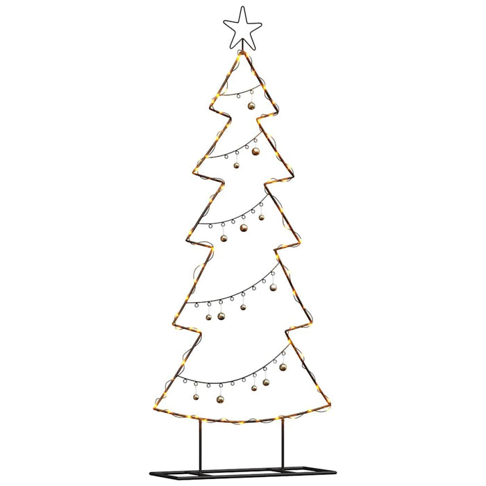 Albero di Natale in metallo con supporto Nero 150 cm Acciaio 42019189