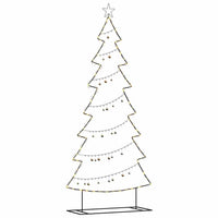 Albero di Natale in metallo con supporto Nero 210 cm Acciaio 42019191