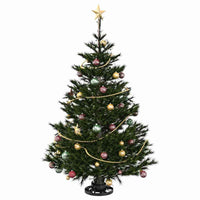 Supporto per Albero di Natale Nero 40 x 40 x 21 cm Acciaio 42019192