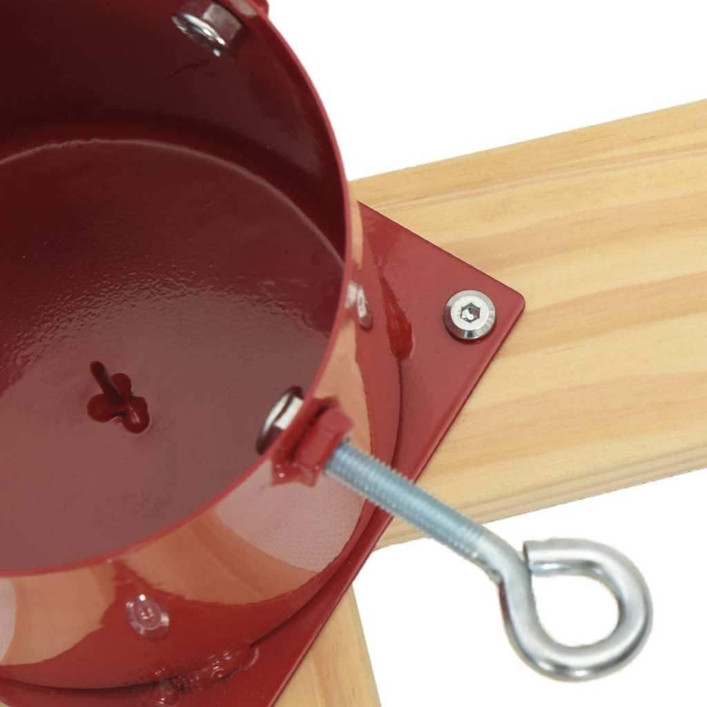 Supporto per Albero di Natale 1.73 Rosso 50 x 50 x 16 cm 42019195