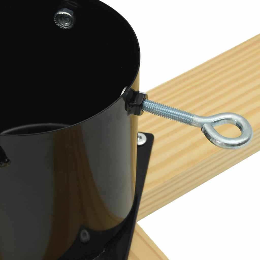 Supporto per Albero di Natale 1.73 Nero 50 x 50 x 16 cm 42019196