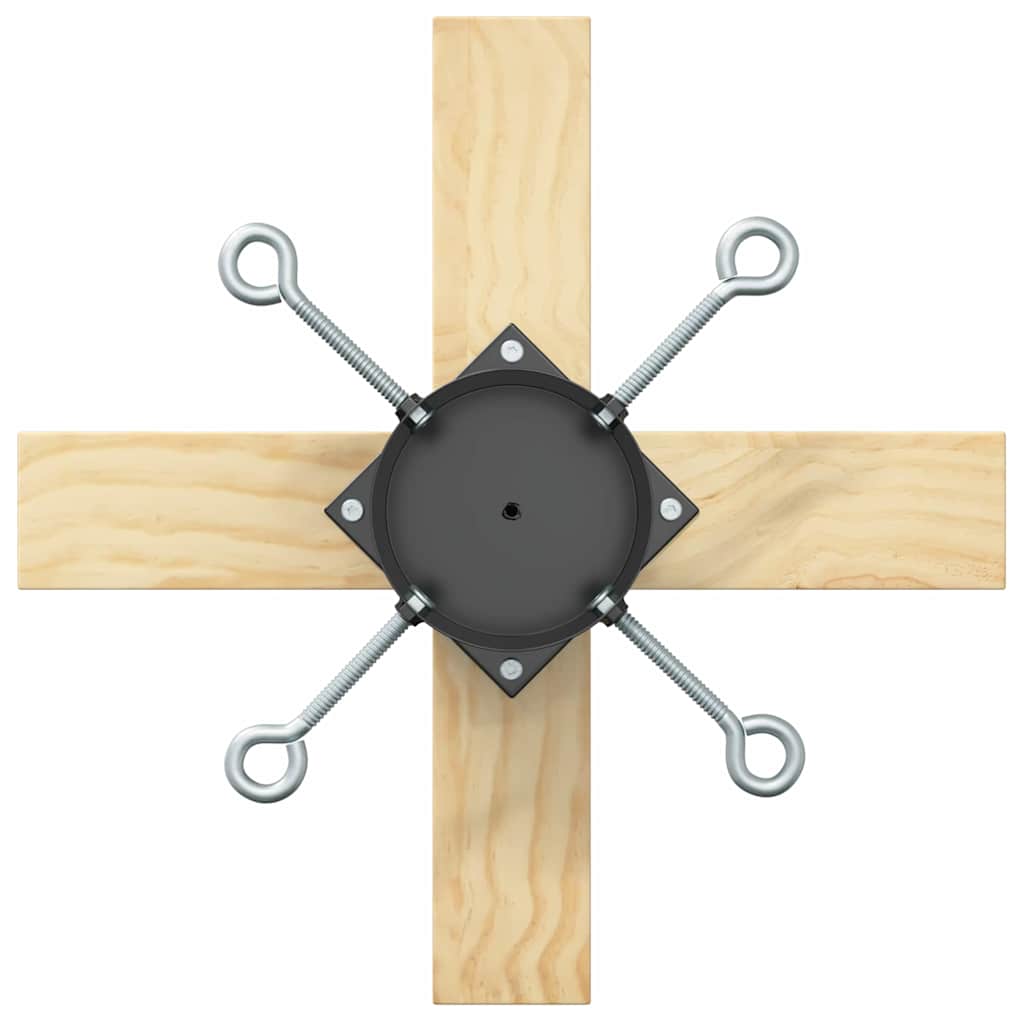 Supporto per Albero di Natale 1.73 Nero 50 x 50 x 16 cm 42019196