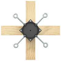 Supporto per Albero di Natale 1.73 Nero 50 x 50 x 16 cm 42019196