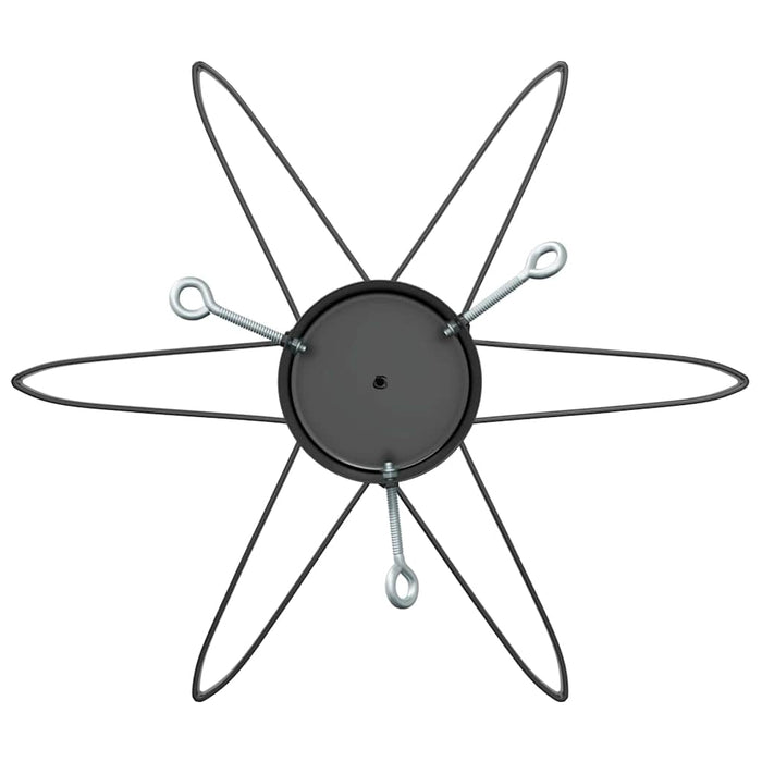 Supporto per Albero di Natale Nero 49 x 49 x 15,5 cm Acciaio 42019200