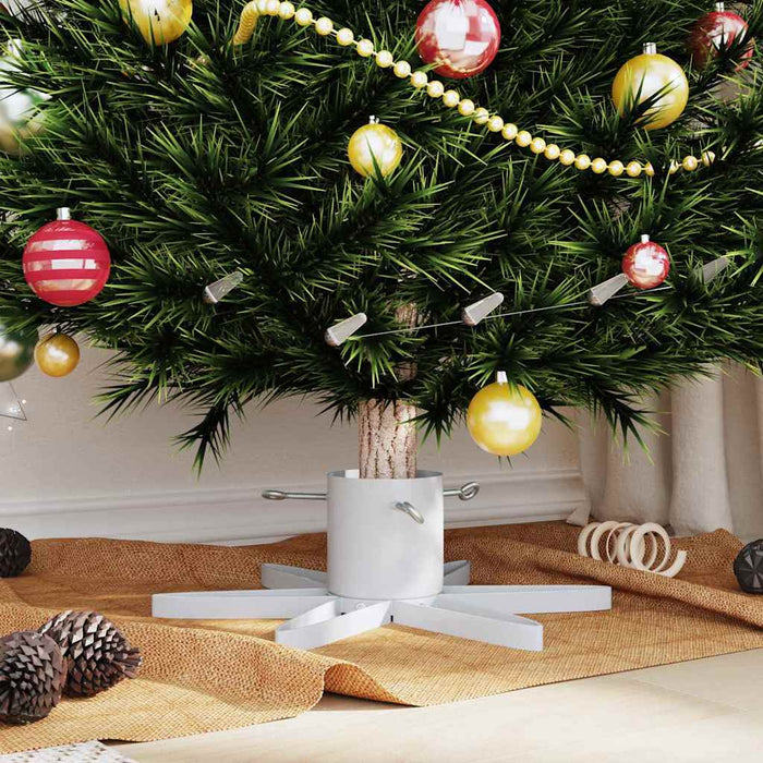 Supporto per Albero di Natale Bianco 49 x 49 x 15,5 cm Acciaio 42019201