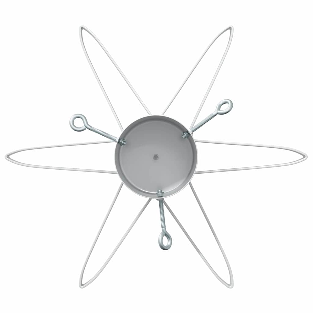 Supporto per Albero di Natale Bianco 49 x 49 x 15,5 cm Acciaio 42019201