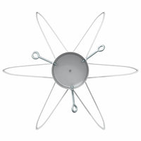 Supporto per Albero di Natale Bianco 49 x 49 x 15,5 cm Acciaio 42019201