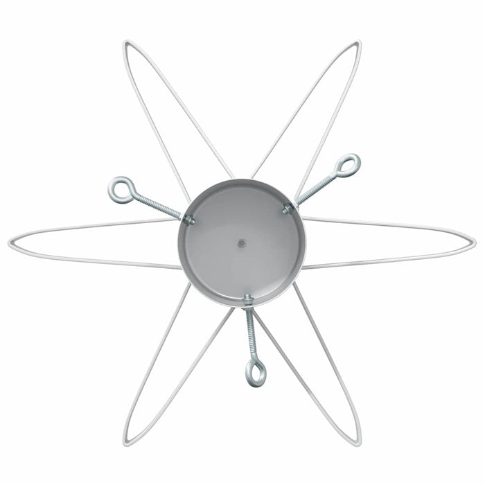 Supporto per Albero di Natale Bianco 49 x 49 x 15,5 cm Acciaio 42019201