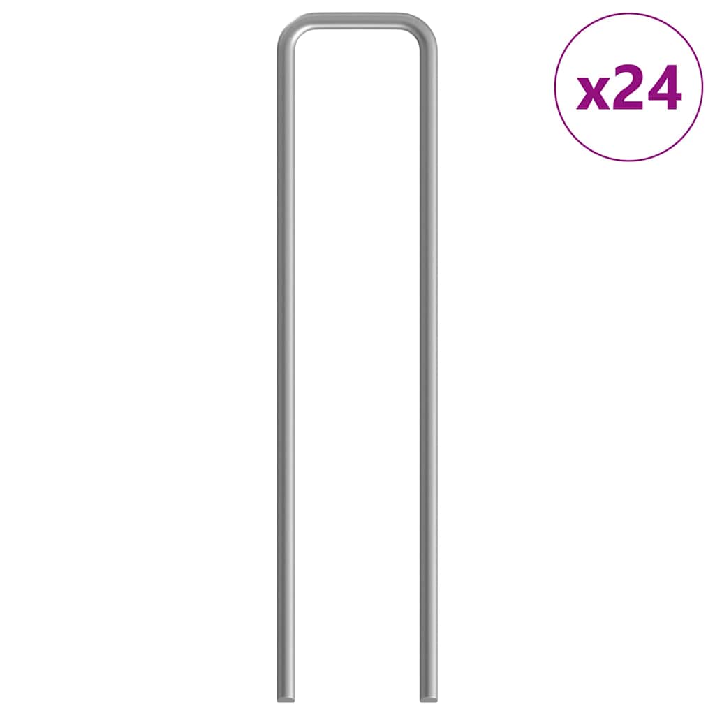 Gabbia per polli 2 pcs Argento 600 x 100 x 210 cm 3394431