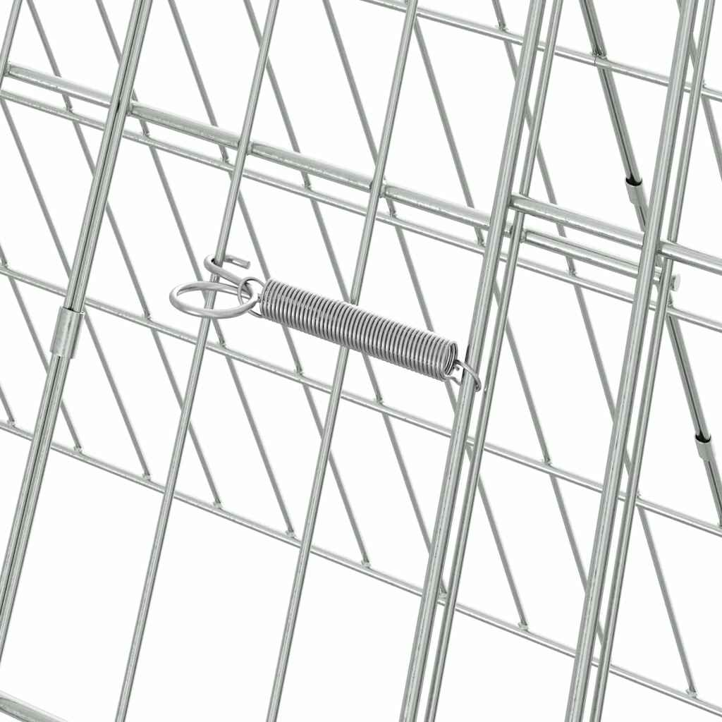 Gabbia per polli Argento 110 x 55 x 55 cm Acciaio zincato 3394432