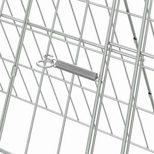 Gabbia per polli Argento 110 x 55 x 55 cm Acciaio zincato 3394432