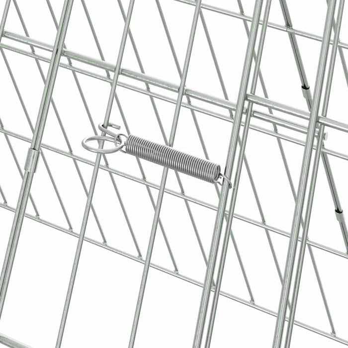 Gabbia per polli Argento 110 x 55 x 55 cm Acciaio zincato 3394432