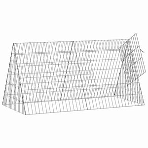 Gabbia per polli Argento 110 x 55 x 55 cm Acciaio zincato 3394432