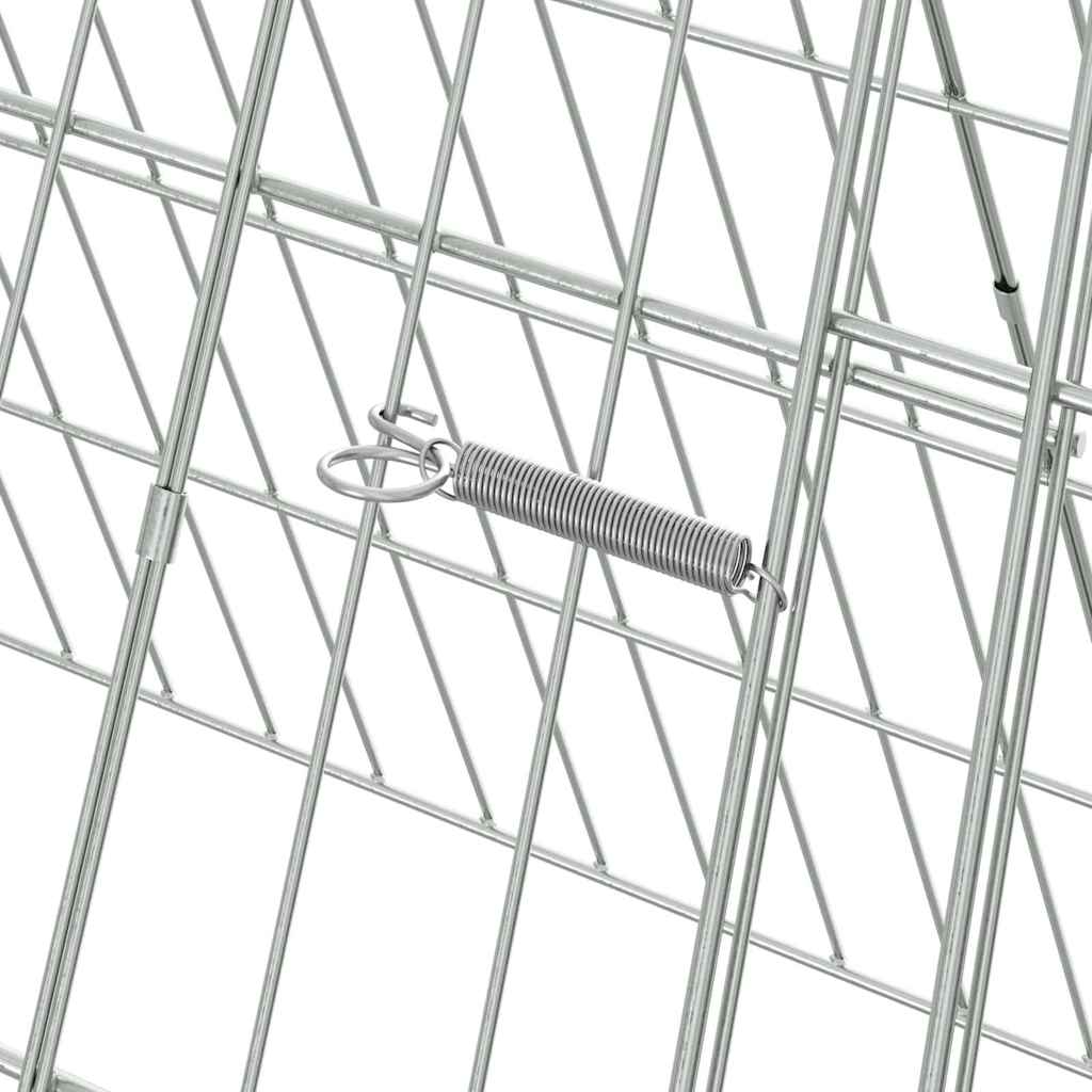 Gabbia per polli Argento 215 x 55 x 55 cm Acciaio zincato 3394433