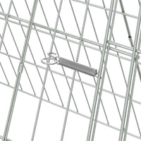 Gabbia per polli Argento 215 x 55 x 55 cm Acciaio zincato 3394433