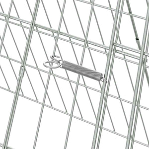 Gabbia per polli Argento 215 x 55 x 55 cm Acciaio zincato 3394433