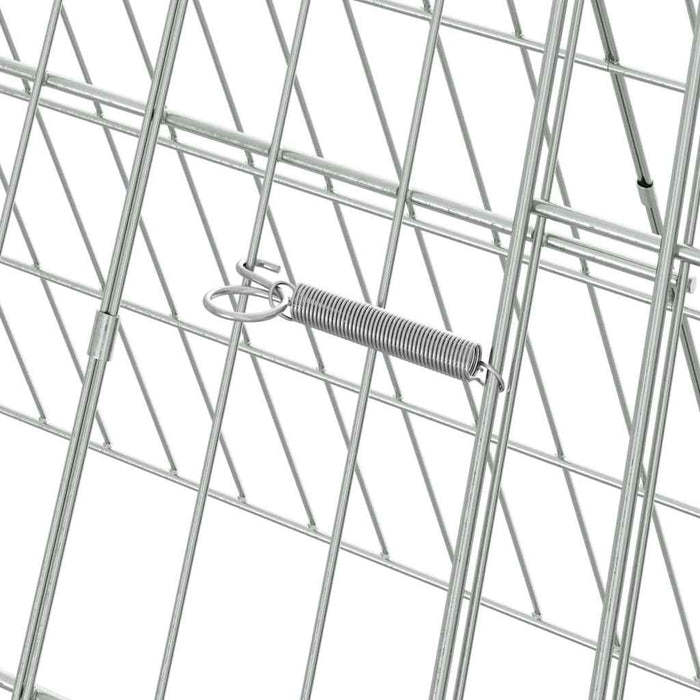 Gabbia per polli Argento 215 x 55 x 55 cm Acciaio zincato 3394433