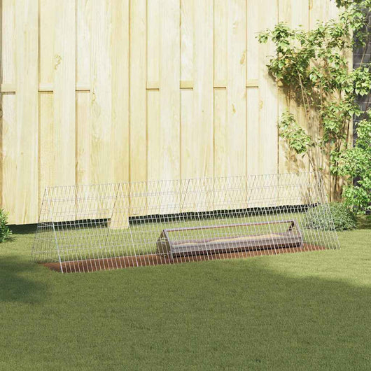 Gabbia per polli Argento 215 x 55 x 55 cm Acciaio zincato 3394433