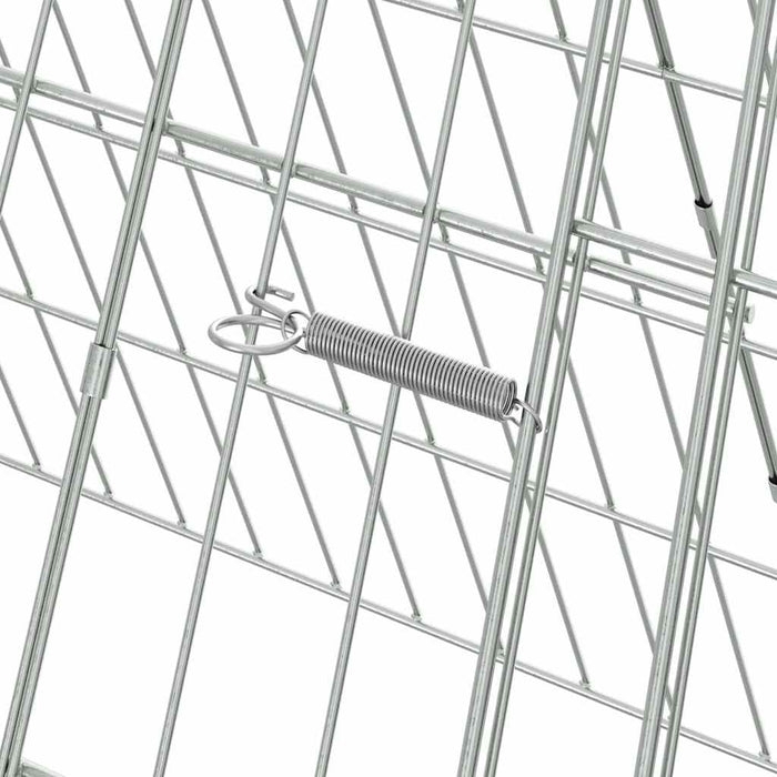 Gabbia per polli Argento 430 x 55 x 55 cm Acciaio zincato 3394434