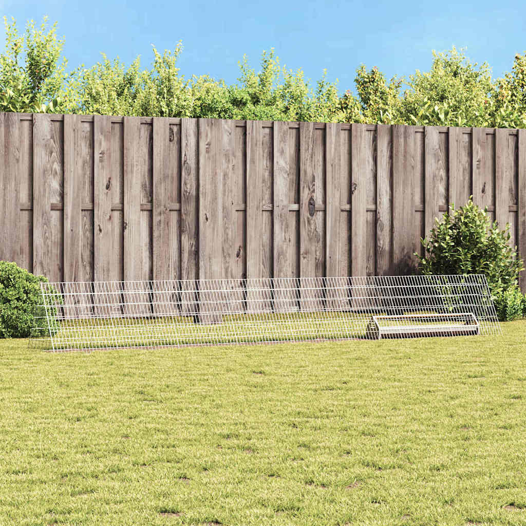 Gabbia per polli Argento 430 x 55 x 55 cm Acciaio zincato 3394434