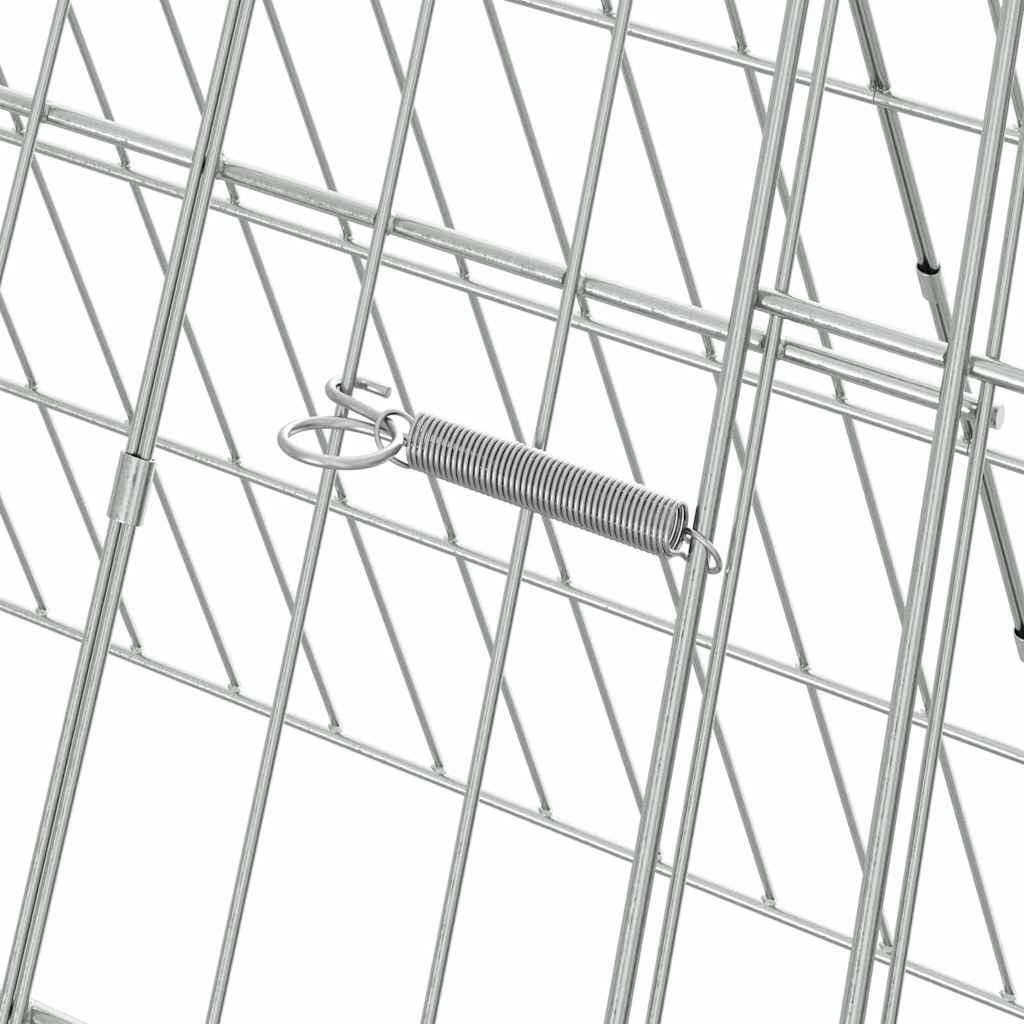 Gabbia per polli Argento 650 x 55 x 55 cm Acciaio zincato 3394435