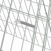 Gabbia per polli Argento 650 x 55 x 55 cm Acciaio zincato 3394435