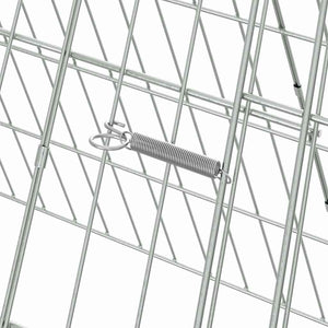 Gabbia per polli Argento 650 x 55 x 55 cm Acciaio zincato 3394435