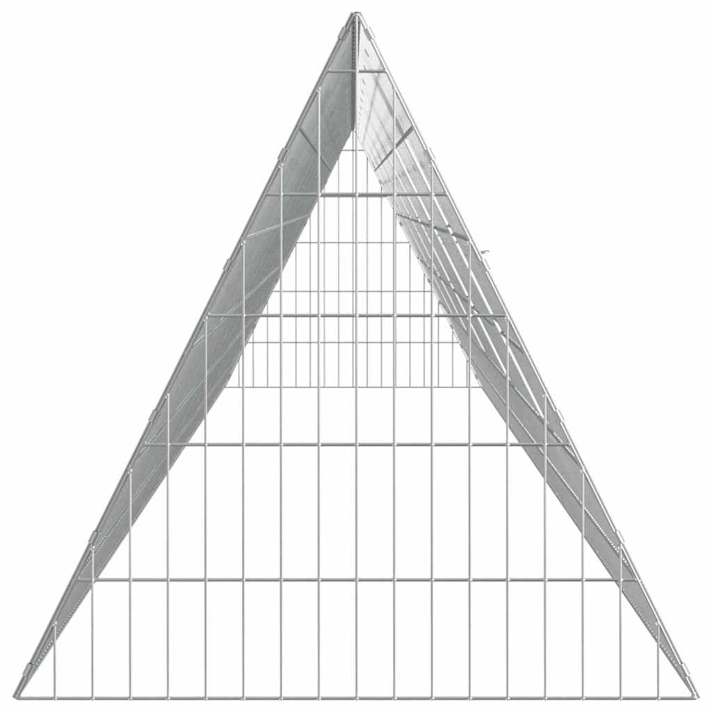 Gabbia per polli Argento 650 x 55 x 55 cm Acciaio zincato 3394435