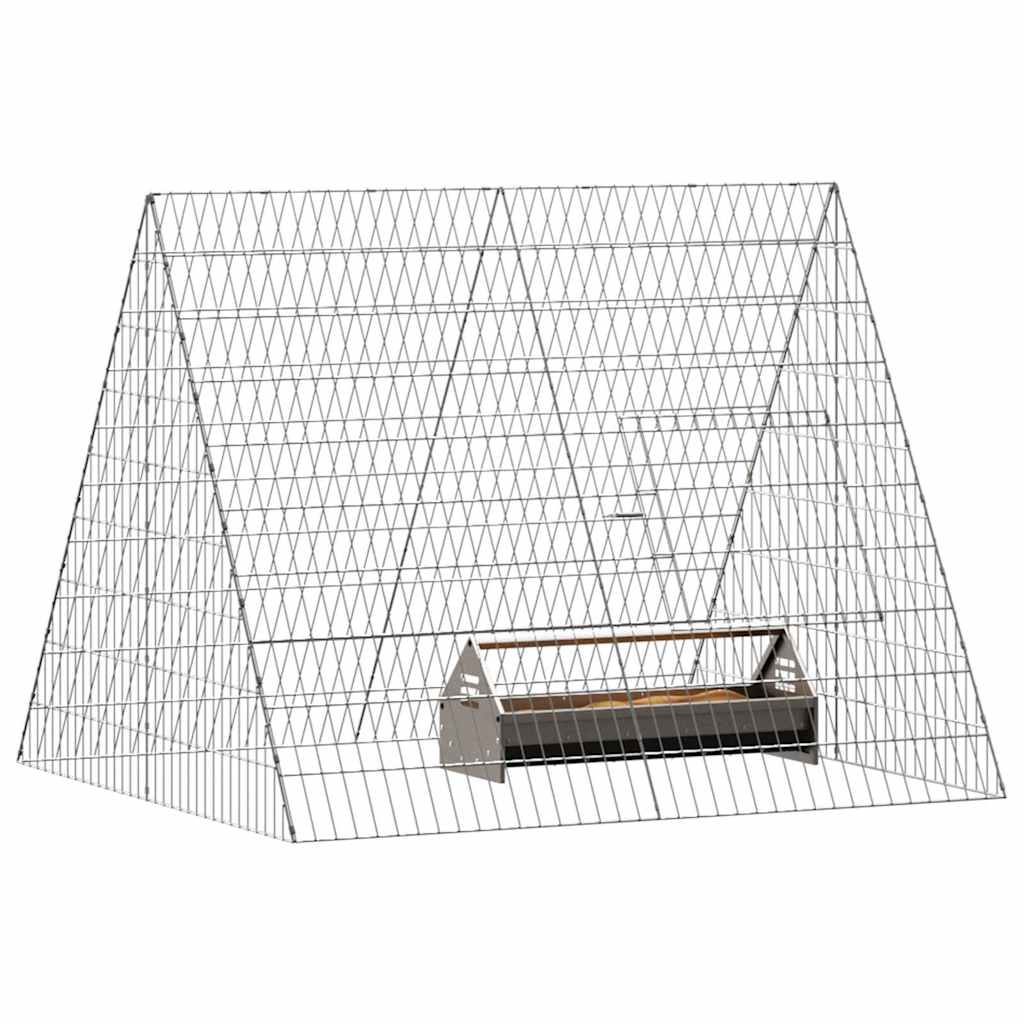 Gabbia per polli Argento 110 x 100 x 85 cm Acciaio zincato 3394436