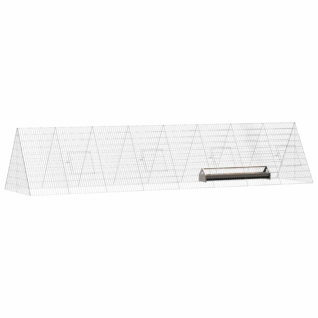 Gabbia per polli Argento 430 x 100 x 85 cm Acciaio zincato 3394438