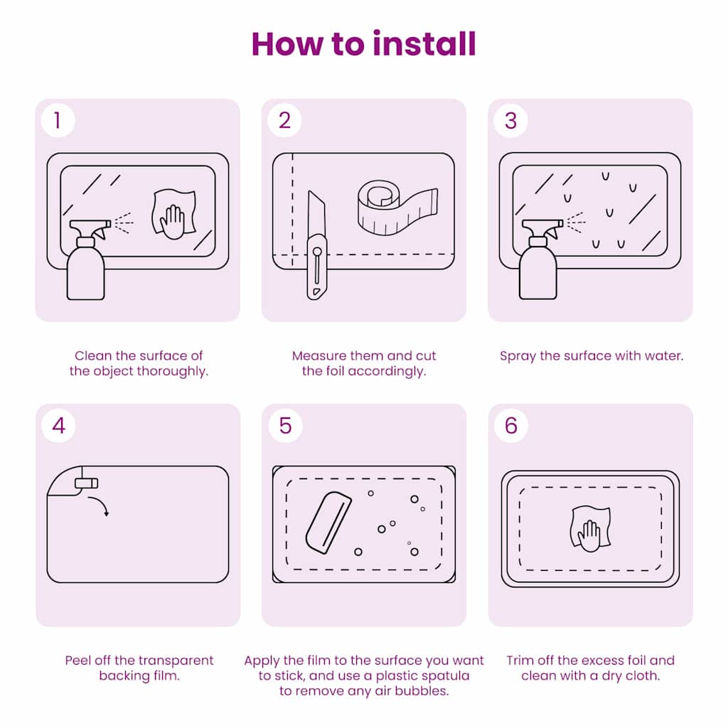 Film per Finestra Statico Bianco Frosted 90 x 500 cm PVC 3394693