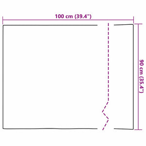 Pellicola a specchio 2 pz-Set di 2 Specchi da bagno Argento PET 653541
