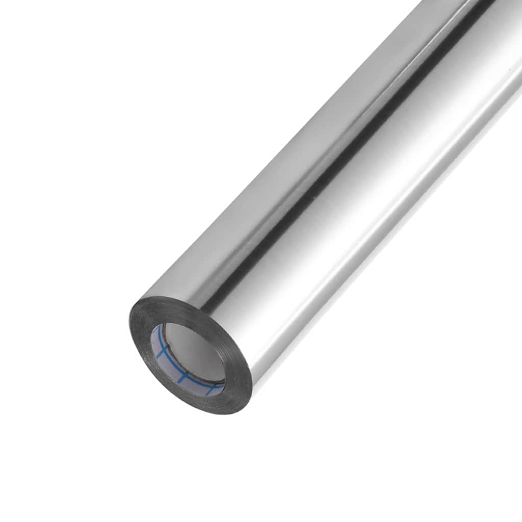 vidaXL Adesivo per Mobili Altro Argento 90 x 500 cm PET