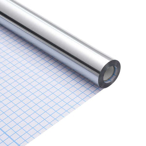 vidaXL Adesivo per Mobili Altro Argento 90 x 500 cm PET