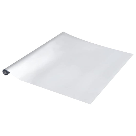 vidaXL Adesivo per Mobili Altro Argento 90 x 500 cm PET