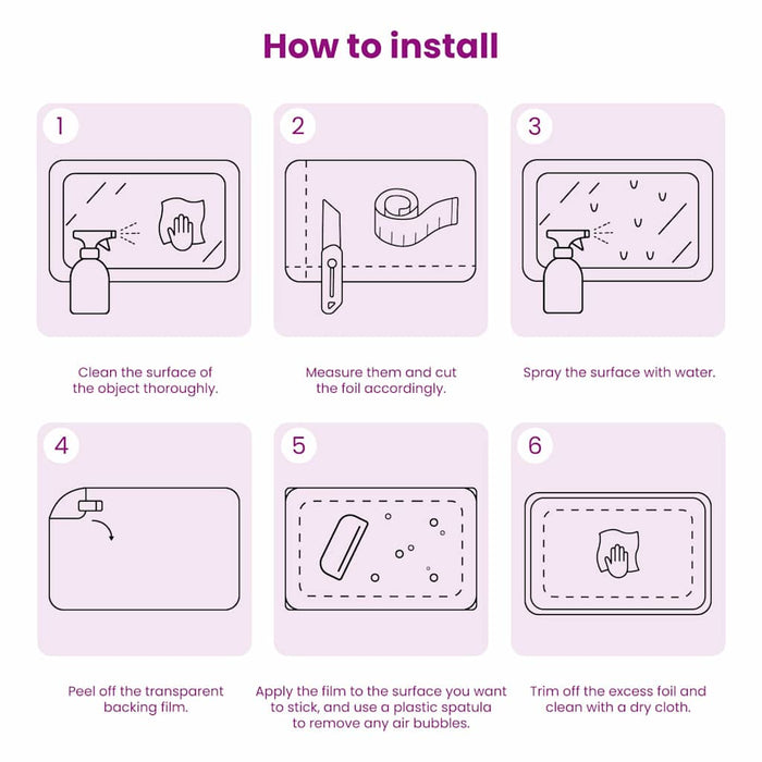 Pellicola a specchio Argento 90 x 500 cm PET 3394651