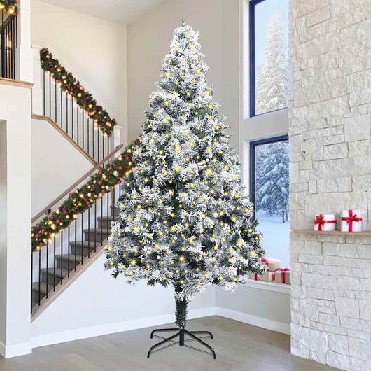 Albero di Natale artificiale preilluminato con set di palline 3394828