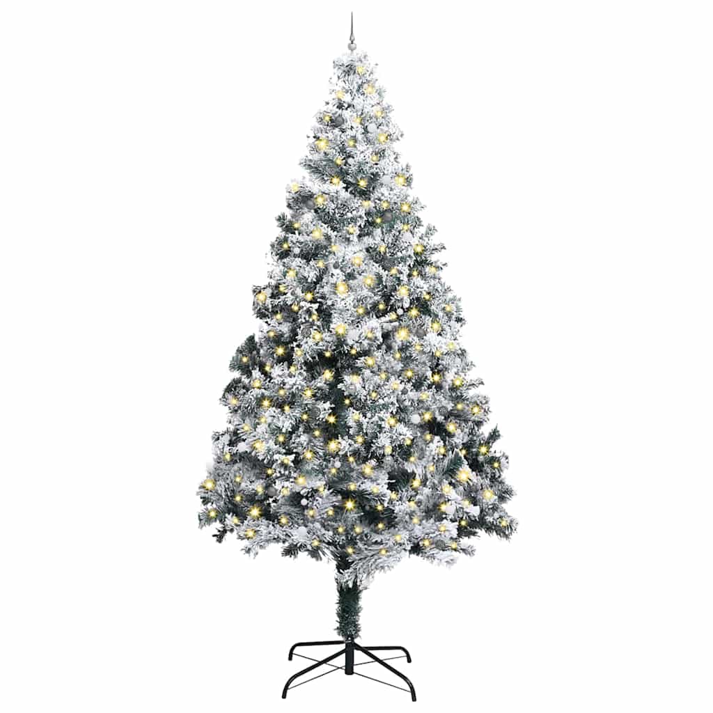 Albero di Natale artificiale preilluminato con set di palline 3394828
