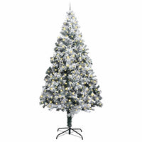 Albero di Natale artificiale preilluminato con set di palline 3394828
